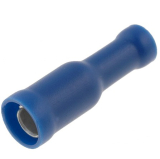 RUNDSTECKHÜLSE Fast-on 5mm blau isoliert