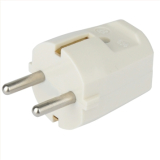 Schukostecker gerade 230V/16A weiß