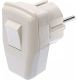Schukostecker mit Schalter 250VAC 16A Winke