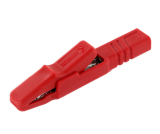 Krokoklemme groß 4mm Buchse rot Hirschmann