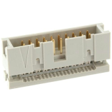 PFOSTEN-VERB. Stecker 10 pol. RM 2.54 f. Flachband