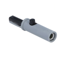 Krokoklemme mit 4mm Buchse schwarz