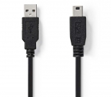 USB2.0-A    Stecker/USB2.0 Mini  Stecker 5m  Kabel    5pol.