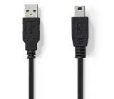 USB2.0-A Stecker/USB2.0 Mini Stecker 5m Kabel 5pol.
