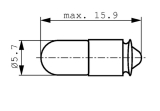 Lämpchen 24V 40mA T1 3/4 für EMF Taster/Schalter