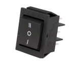 Wippschalter 2pol.EIN AUS EIN 250V/15A 30x22mmA 30x22mm