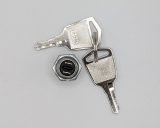 Schlüsselschalter 1-polig klein 125VAC/1A DM12mm