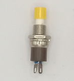 Taster gelb ein(aus)   250VAC/1,5A    Einbau    DM7mm
