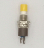 Taster gelb ein(aus) 250VAC/1,5A Einbau DM7mm