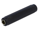 Klinken Doppelkupplung 6,3mm stereo schwarz