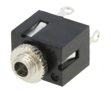KLINKENBUCHSE 2.5mm Mono 2polig lötbar