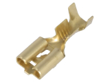 Flachsteckhülse 6.3mm blank mit Rastnase