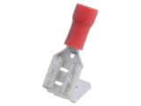 Flachsteckverteiler 6.3mm1:2 rot 1,5mm²isoliert