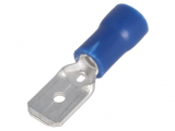 FLACHSTECKER    Fast-on      6.3mm    blau    isoliert