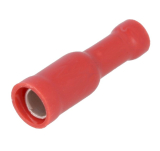 RUNDSTECKHÜLSE Fast-on 4mm rot isoliert