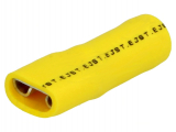 FLACHSTECKHLSE    Fast-on        6.3mm    gelb    vollisoliert
