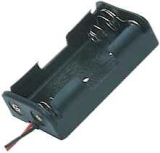 Batteriehalter 2xMignon AA flach mit Anschlußkabe