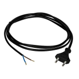Netzkabel Eurostecker 2m 2x0.75 freies Ende schwarz