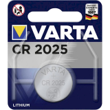 CR2025  Lithium 3V 170mAh 20,0x2,5mm VARTA