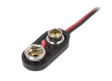 Batterieanschluß 9V Clip I-form Hartplastik