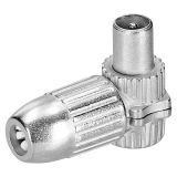Koax Stecker winkel Gussgehäuse Hochgeschirmt Klasse A AXING