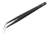 Pinzette gebogen spitz 155mm schwarz KNIPEX