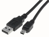 USB2.0-A Stecker/USB2.0 miniUSB Stecker 3m