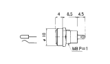 DC-Buchsen 2,4/0,7mm zentralbefestigt