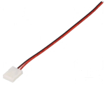 Klemme für LED-Bänder 8mm mit Kabel