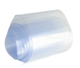 Schrumpfschlauch 45mm - 22,5mm    72mm flach     transparent    /Meter