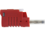 Büschelstecker Sicherheit 4mm 36A rot