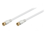 Sat Anschlußkabel 2xF-Stecker 3,5m weiß