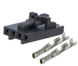 Buchse RM 2,54mm 4pol. löt/crimp Einsätze Molex