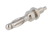 Büschelstecker 4mm Frontplattenmontage
