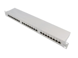 Patchpanel 24port CAT.6 geschirmt 19&quote; 1U