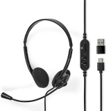 Headset mit USB-Anschluss USB-C/USB-A