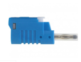 Büschelstecker Sicherheitsstecker 4mm 36A blau