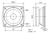 Lautsprecher Ø66,5 h31,8mm 8Ohm 15W VISATON