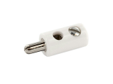 Spielwarenstecker weiß 2,6mm schraubbar