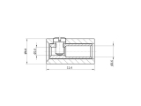 Spielwarenkupplung grün 2.6 mm schraubbar