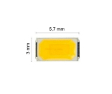 Led SMD warmweiß 55lm 150mA 3,2V Chip 5,7x3mm