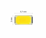 Led SMD weiß 55lm 150mA 3,2V Chip 5,7x3mm