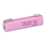 Akku 18650 LI-ION 3,7V 3450mAh Lötfahnen 18x65mm