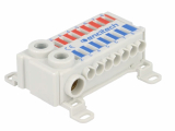 Verteilerblock 2x8 polig für Litze oder Steif