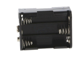 Batteriehalter 6x Mignon AA BLOCK 9V Clipanschluss