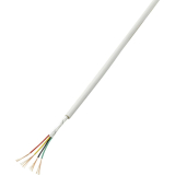 Alarmkabel LiYY 6 x 0.22² Weiß Außen-Ø 5.40 mm