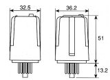 24VAC 3xUM 16A 11Pin rund 60.13 Serie FINDER