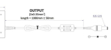 Netzgerät 240VAC 12VDC 72W 6A 5,5/2,5mm Stecker