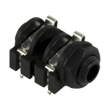 KLINKENBUCHSE 6.3mm mono printbar +2Öffner