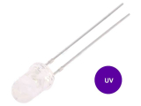 LED 5mm UV 370-380nm 15 20mA 3-3,8V